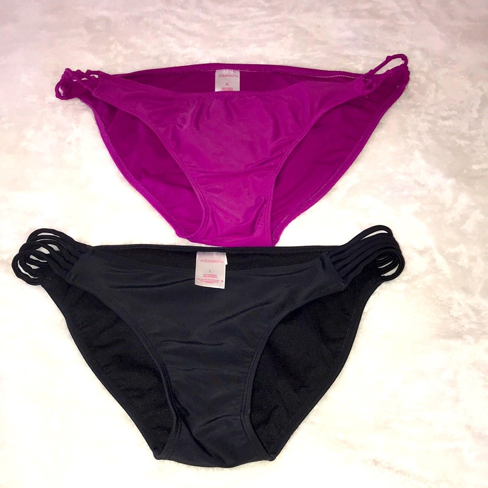Two bikini bottoms.